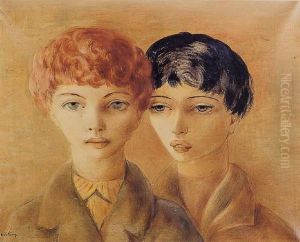 Deux Jeunes Filles by Jean Kisling