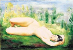 Nu Dans L'herbe by Jean Kisling