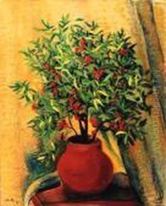 Vase De Fleurs by Jean Kisling