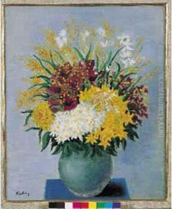 Bouquet De Fleurs Mimosas,circa 1936 by Jean Kisling