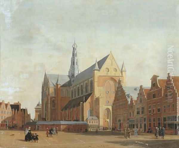 St. Bavo's Cathedral and the Groote Markt, Haarlem - view 1