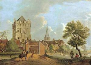At the city gates by Isaac Ouwater