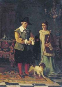 Taking the dog for a walk
