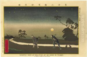 ````tokyo Koume Hikibune Ya Zu' (tow Boat At Koume At Night)