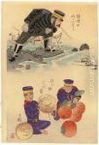 Defeating Russia, Comic Story Of Victory by Kobayashi Kiyochika