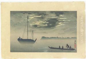 Haneda Oki Ungetsu by Kobayashi Kiyochika