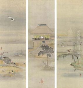 Takatsu No Miya Palace by Kobayashi Kiyochika