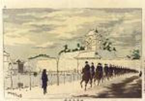 Ikkokubashi Yukei (sunset At Ikkoku Bridge)