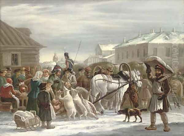 Bazaar on Sennaya - view 1