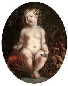 Hommo bulla est, a vanitas still-life with a boy