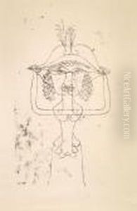 Die Sangerinder Komischen Oper by Paul Klee