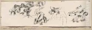 Drama In Der Kuhwelt by Paul Klee