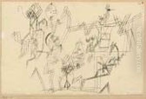 Metaphysisches Blatt Aus Der Vogelwelt by Paul Klee