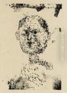 Kopf (bartiger Mann) by Paul Klee