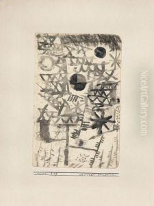Abstract Kriegerisch by Paul Klee