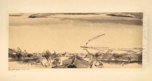 Blick Auf Denseespiegel - (von Oberhofen Aus) by Paul Klee