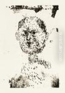 Kopf - Bartigermann by Paul Klee