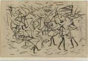 Kinder Und Krahen (children And Crows) by Paul Klee