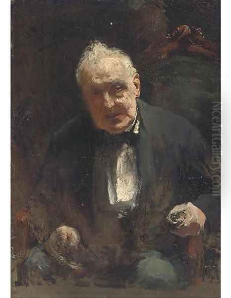 Study of a seated gentleman - view 1