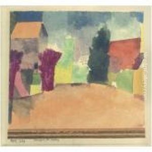 Landgut Bei Fryburg (country House Near Fribourg) by Paul Klee
