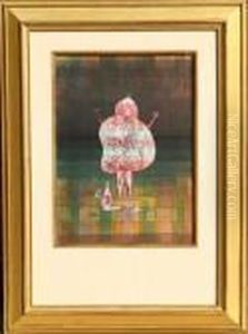Bauchredner Und Rufer Im Moor (ventiloque Criant Dans Lemarais) by Paul Klee