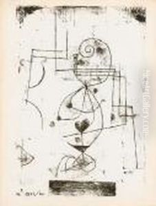 Herzdame (kornfeld 80) by Paul Klee