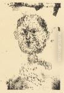 Kopf Bartiger Mann by Paul Klee