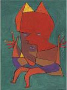 Figurine: Kleiner Furtufel (figurine: Small Fire Devil) by Paul Klee