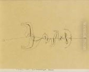 Zwiehalftiger Traum (deux Sequences D'un Reve) by Paul Klee