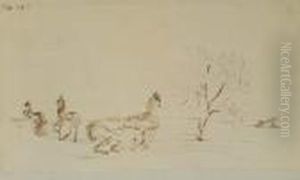 Paesaggio Con Cavalli by Paul Klee