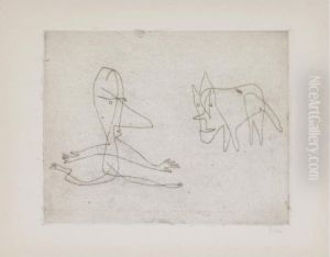 Was Lauft Er (kornfeld 109 D) by Paul Klee