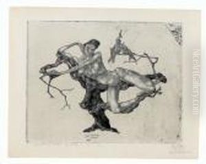 Jungfrau Im Baum - Invention 3 by Paul Klee