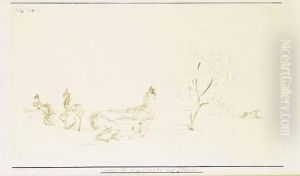 Landschaft Mit Pferden by Paul Klee