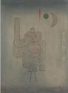 Gespenster A- Abgang (departure Of The Ghost) by Paul Klee