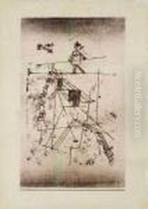 Seiltanzer (tightrope Walker) (kornfeld 95 Iv B.) by Paul Klee
