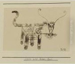 Rader-bock (billy-goat On Wheels) by Paul Klee