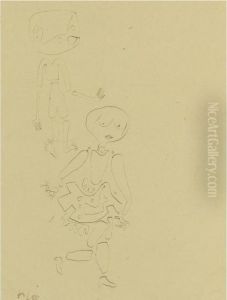 Mich Verfolgt Wer (somebody Pursues Me) by Paul Klee