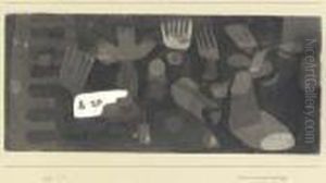 Stilleben Mit Zerbrochenem Spiegel by Paul Klee