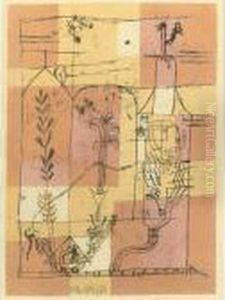 Hoffmanneske Szene (kornfeld 82) by Paul Klee