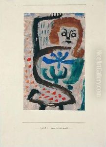 Eine Schwarmende (revelling Woman) by Paul Klee