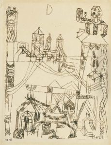 Tempel Zum Halben Mond by Paul Klee