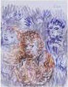 Schwestern Und Jungling: A Double-sided Drawing (sisters And Young Boy)