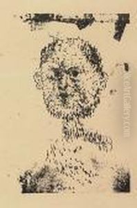 Kopf (bartiger Mann)<</b> by Paul Klee