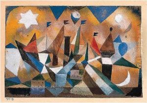 Segelschiffe, Den Sturm Abwartend (sailing Ships Waiting For The Storm) by Paul Klee