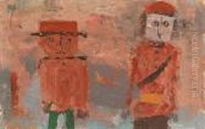 Braut Und Brautigam Im Herbst Des Lebens by Paul Klee