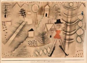 Kleine Winterlandschaft Mit Dem Skilufer by Paul Klee