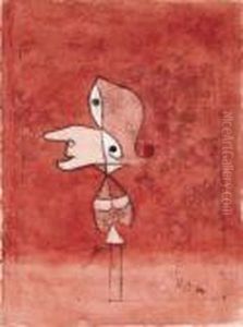 Bildnis Brigitte (ganze Figur) by Paul Klee