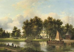 Huize Eemwijk Te Voorburg: A Summer's Afternoon by Lodewijk Johannes Kleijn