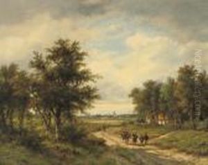 On A Sandy Track In Summer