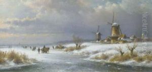 Winter In Holland With A Koek En Zopie On The Ice
